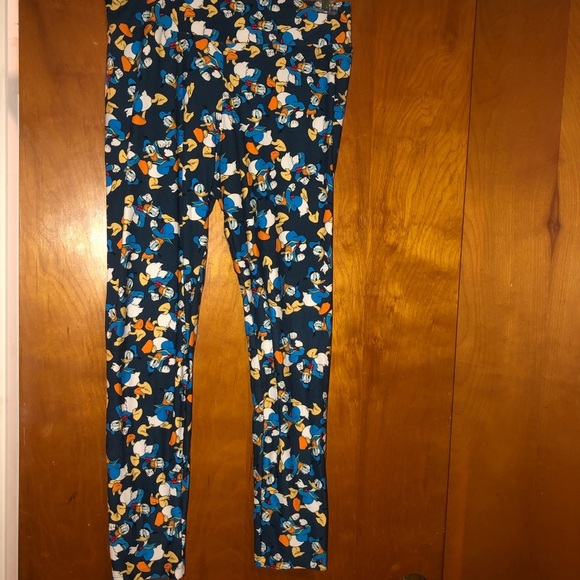 Lularoe Disney Leggings TC Blue Donald Duck Navy - Picture 1 of 4